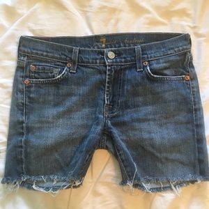 Denim shorts